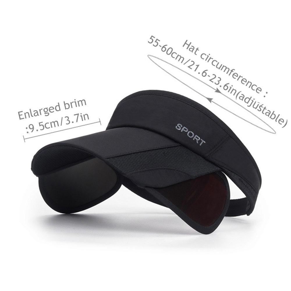 Sommer Sport Sonnenhüte Ultra breiter Rand Offene Oberseite Hut für Damen Herren UV-Schutz Sonnenschutzhut Outdoor Radfahren Sonnenschutzhut