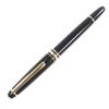Great MONTBLANC Fountain Pen Meisterstck White Star Black Gold 14K Mens Used