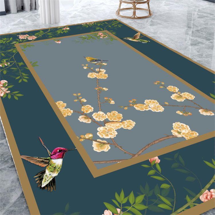 

Изысканный и красивый ковер с цветочным узором для помещений, подходит для уличного коврика на крыльце, во дворе, в доме на колесах, на балконе, легко чистящийся ковер 120*160cm