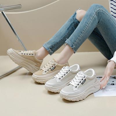 White Shoes Women's Autumn New Student Ins Trendy All-Match Thick Bottom Board Shoes Sports Casual Shoes