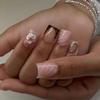 INS Hot Selling Accept Customization Duck Shape Artificial Fingernails Manicure False Nails with Glue Stickers Press on Nails