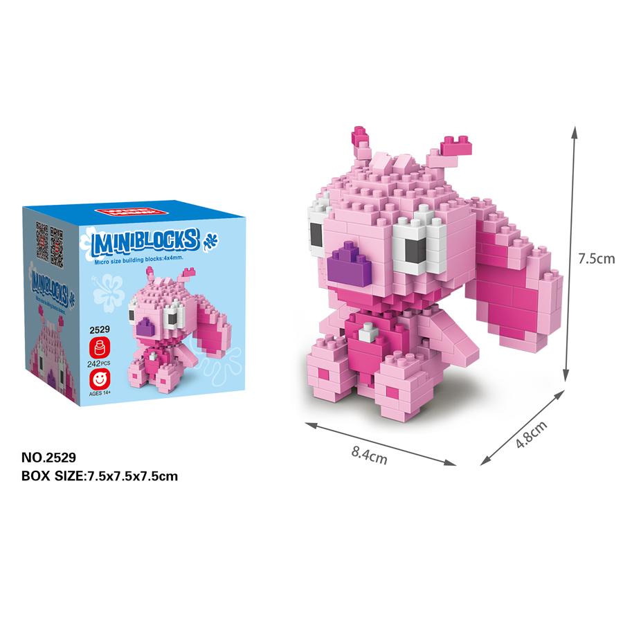 Игрушки Стич Мини Строительные Блоки Стич Детские Строительные Кирпичики Игрушки для Детей Мультяшный Аниме Персонаж Подарки