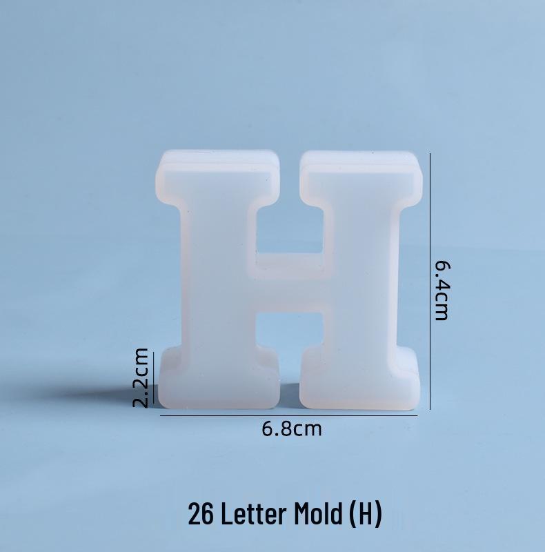Crystal Epoxy Silicone Molds: 26 English Letters for Creative DIY Ornaments and Decorations