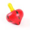 Heart Fruit Shaped Funny Wooden Gyro Peg-Top Spinning Top Kid Educational Toy