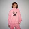 Trendy Casual Women's Sweatshirt: Versatile Mid-High Collar, Comfortable Loose Fit, Long Sleeve for Spring & Autumn.