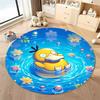 Various Styles and Sizes Pokemon Psyduck Cartoon Round Carpet Bedroom Living Room Sofa Study Desk Seat Mat Kids Room Decor Rug