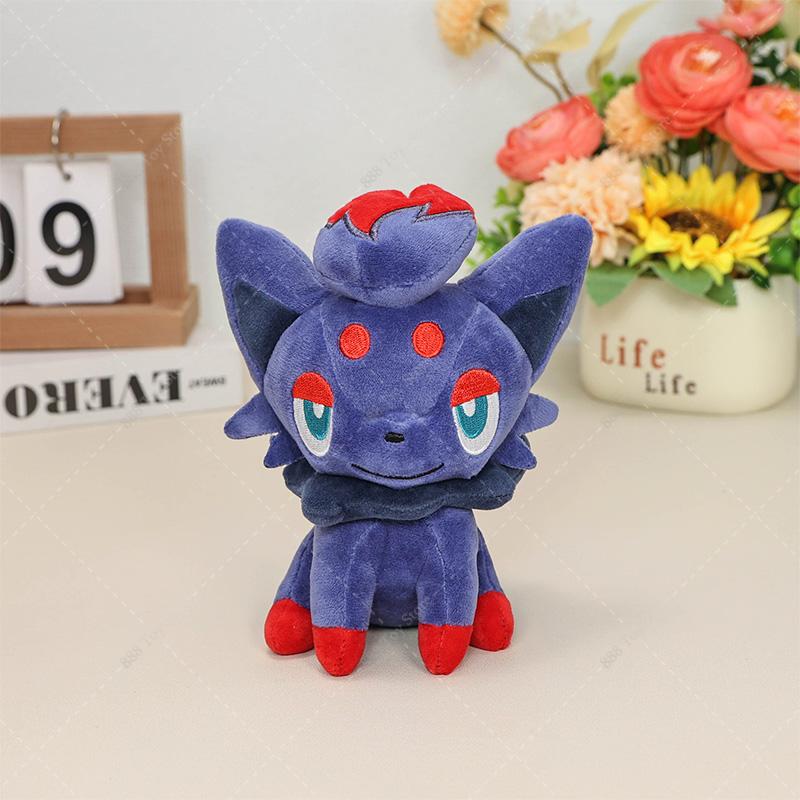 16Cm  Zorua Plush Toys Anime Zorua Soft Stuffed Animal Collection Peluche Decoration Dolls Children'S Birthday Gifts