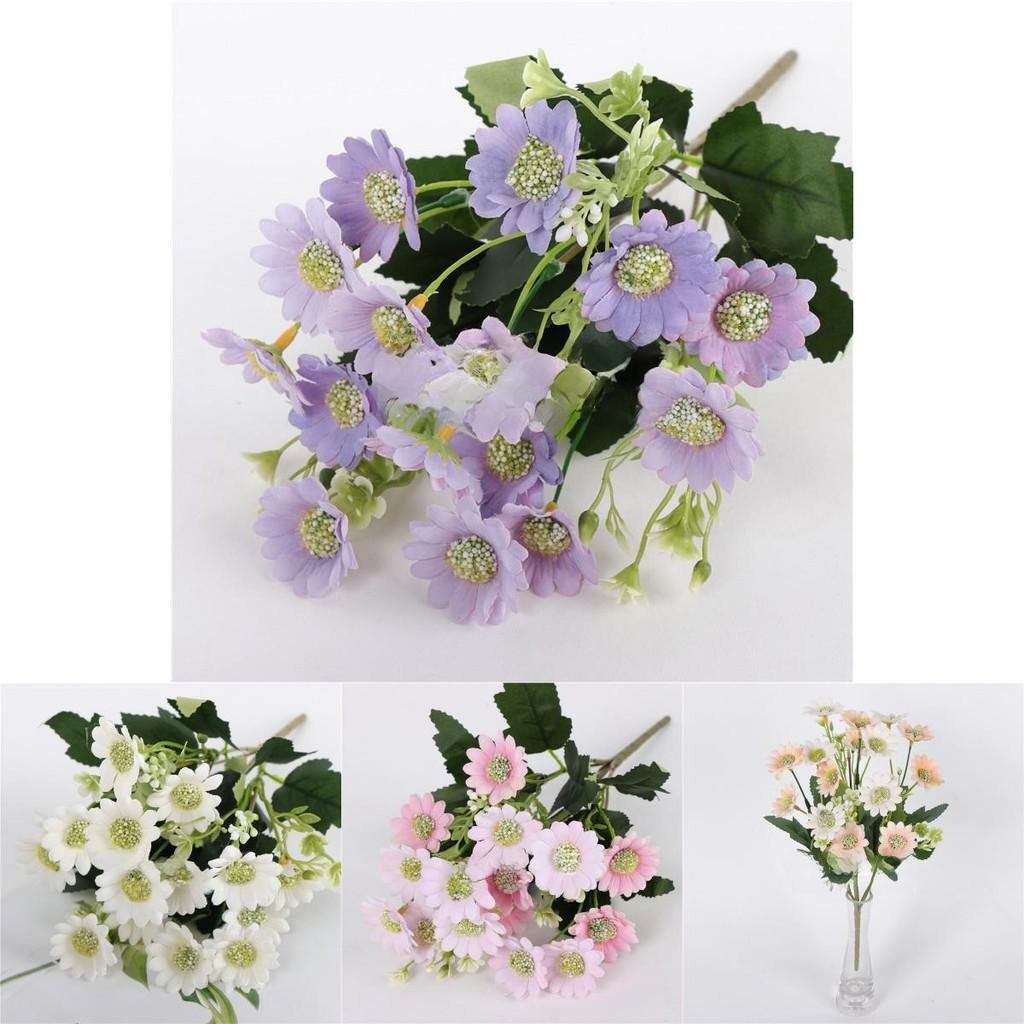 Small Fresh Daisy Artificial Flower Wedding Pathway Handheld Bouquet For Living Room Decor