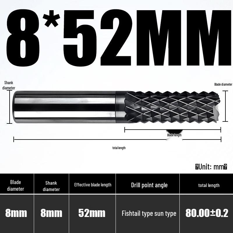 

Aokewen Tungsten Steel Corn End Mill