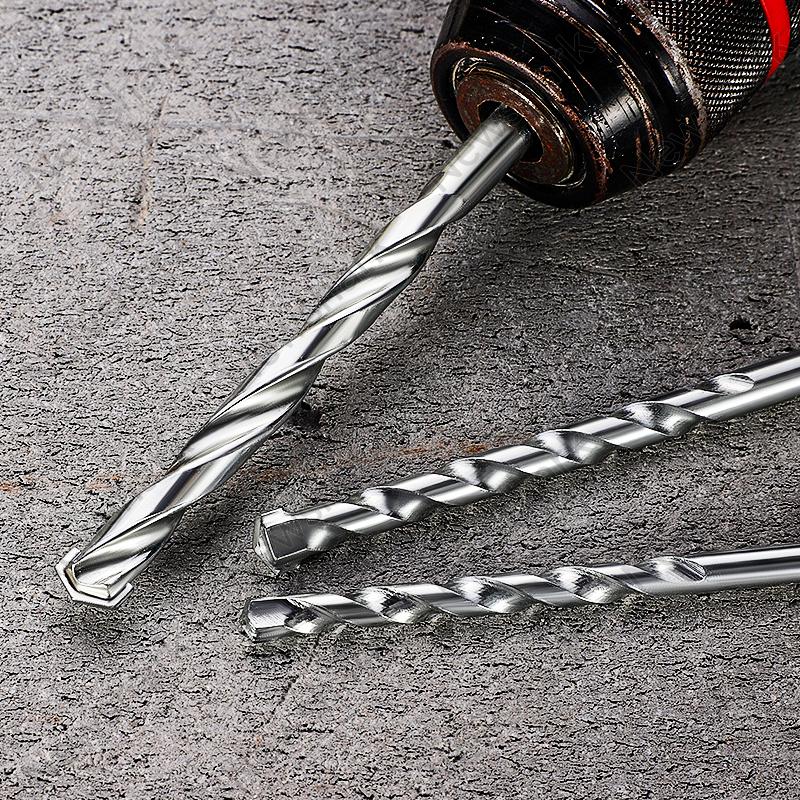 5-Piece Set of Construction Drill Bits, Woodworking Drill Bits Woodworking Reaming Concrete Brick Electric Tools 4/5/6/8/10mm