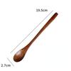 Solid Wood Coffee Spoon Long Handle Stirring Spoon Japanese Household Creative Elongated Dessert Honey Spoon
