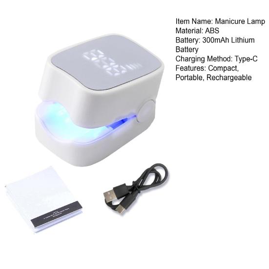 Nail Fungus Treatment Device with Time Display 7 Mins Quick Intense Treatment Rechargeable Nail Cleaning Care Device for Fingers And Toenails