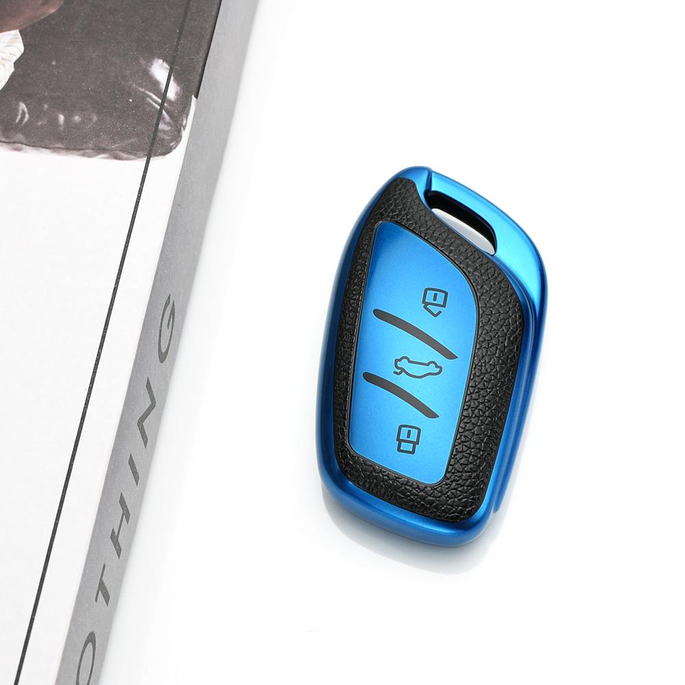 TPU Leather 3 Buttons Car Fob Shell Key Cover Case For Roewe RX8 RX3 RX5 ERX5 I6 I5 for MG 4 Mg4 Ev MG HS GT ZS EV ZX MG5 MG6