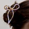 Marbling Curve Ribbon Hair Crow Clip HB2259
