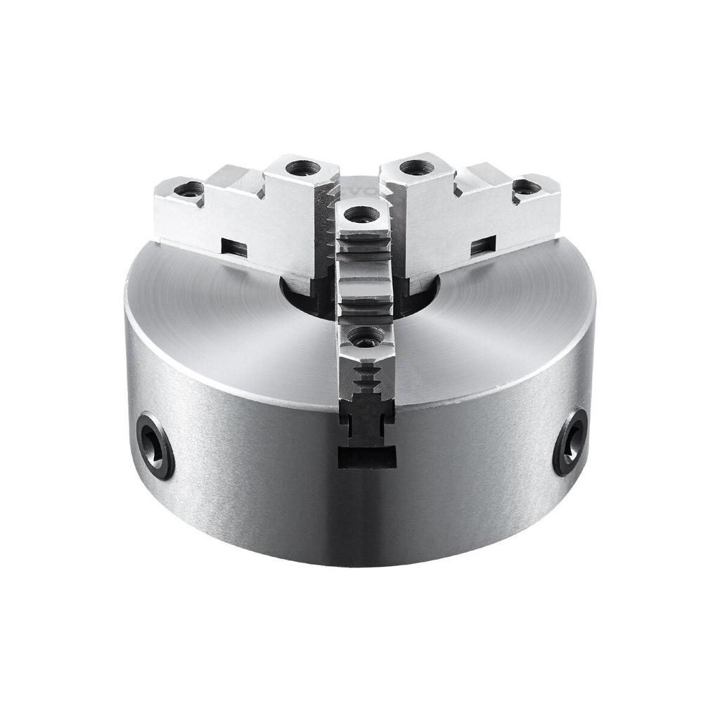 3-Jaw Lathe Chuck, 10'', Self-Centering Lathe Chuck, 0.24-9.84 in/6-250 mm Clamping Range with T-key Fixing Screws Hexagon Wrench, for Lathe 3D