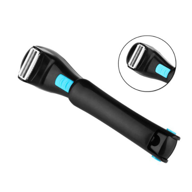 High quality Long handle waterproof foldable High quality Body trimmer Back Hair Removal Safe electric back shaver for men