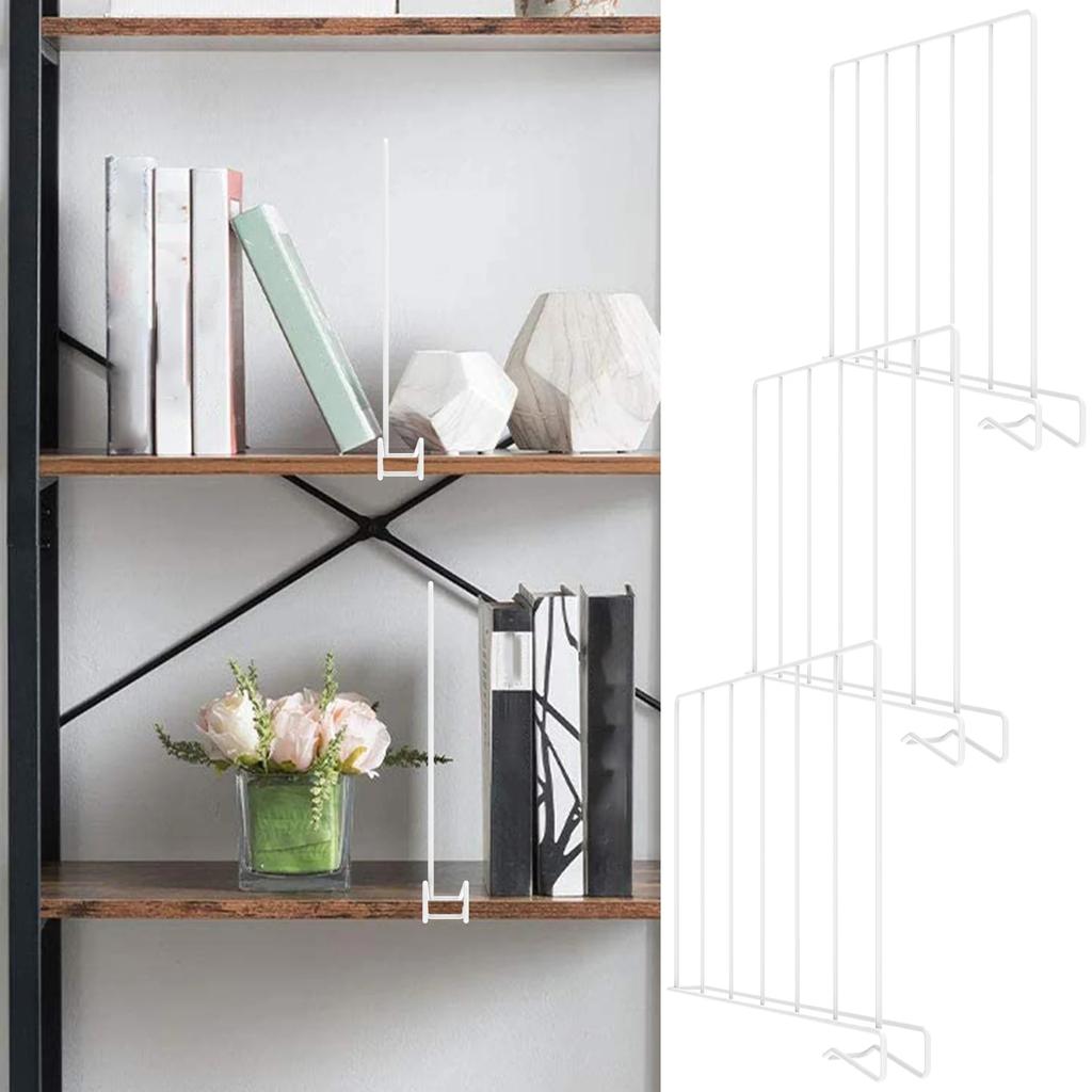 Shelf Dividers, Shelf Dividers for Closet Organization Metal Closet Shelf Organizer for Wood Shelve Separator for Sweater Clothe
