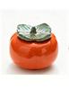 1 persimmon shaped food storage container with sealed lid, suitable for sugar and salt, New Year's gift and souvenir