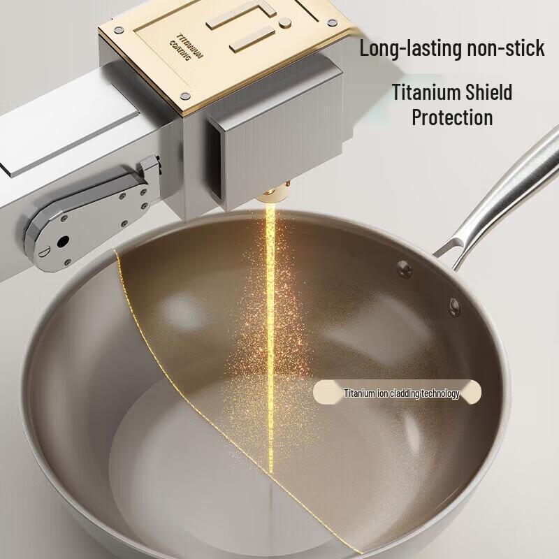 Chui Da Huang 32cm Titanium Ceramic Non-stick Wok