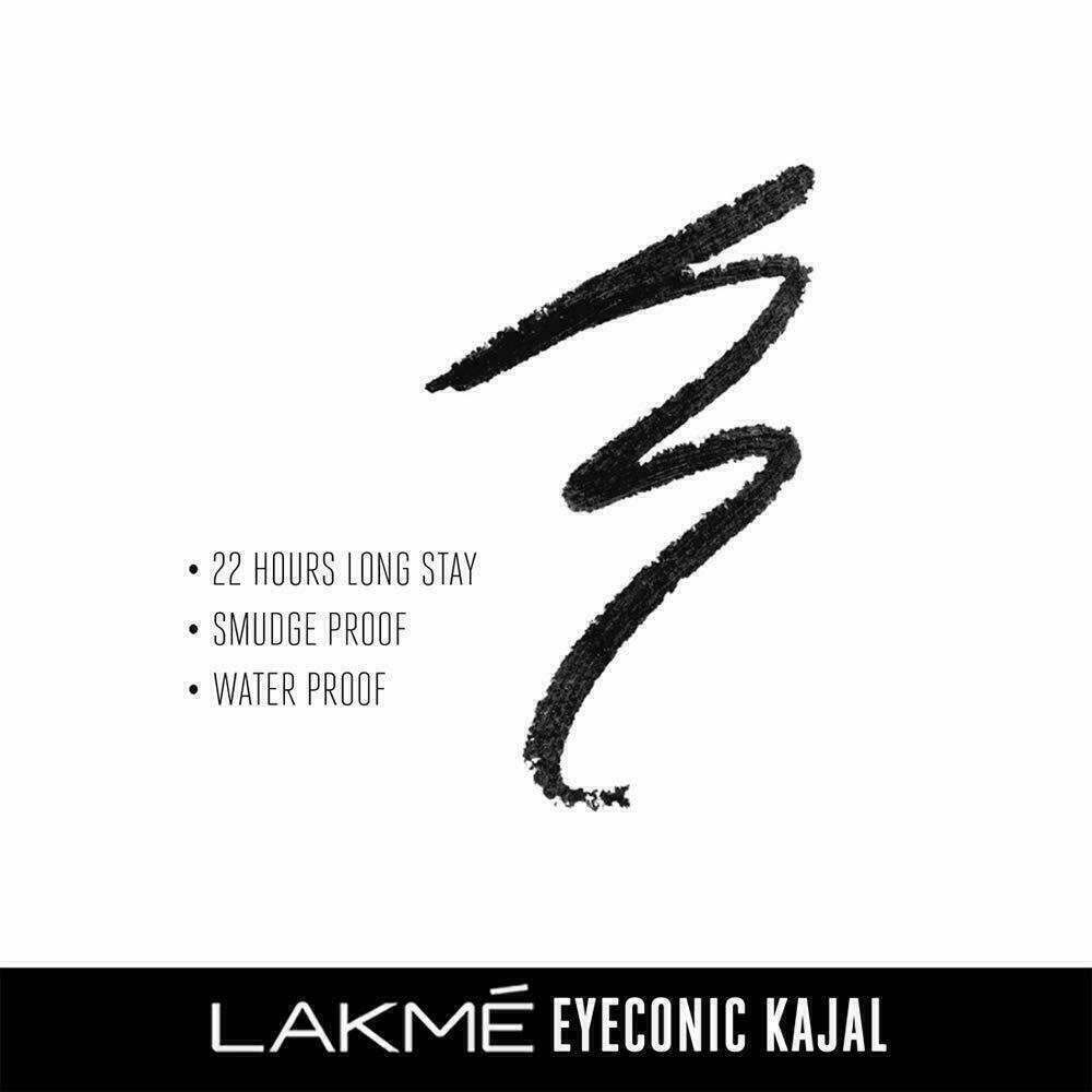 Lakmé Eyeconic Water proof Kajal Deep Black finish 20 g 772