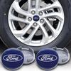 4pcs 3D 54mm Car Emblem Wheel Hub Center Cap Badge Covers for Ford C-Max Mustang ST Focus mk4 Ranger 2 Styling Auto Accessories