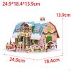 Christmas DIY Puzzle Children 3D Building Model Dollhouse for Teens Adults
