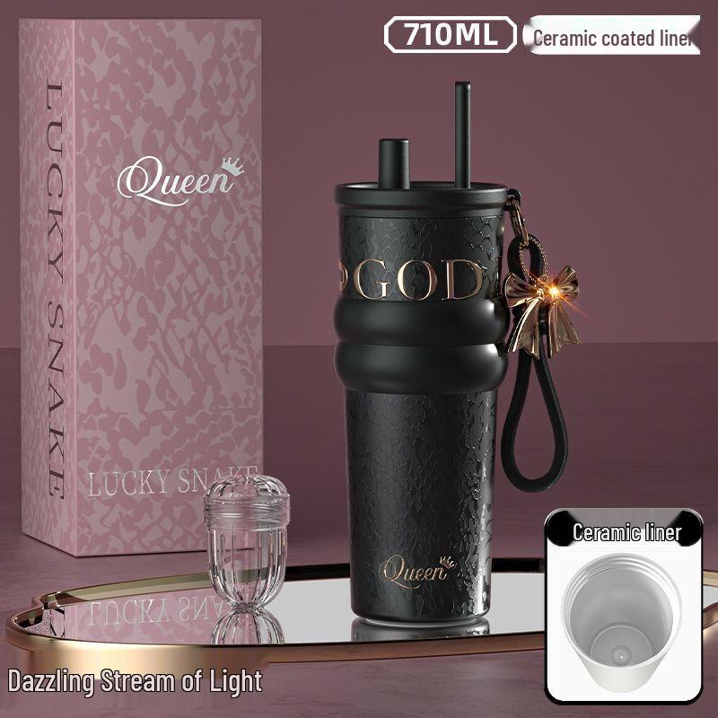 Shangqi Ceramic Lined Insulated Straw Cup