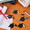 24pcs Acrylic Graduation Ceremony Cap Keychain Souvenir Graduation Party Favor