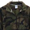 STARTER 90s Old Camouflage Pattern Long Sleeve Half Zip Fleece Jacket Men's Used