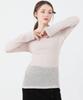 CATTLINE See-Through Back Slit Long Sleeve Knit (Beige)
