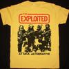 Vtg THE EXPLOITED ATTACK ALTERNATIVE Cotton Yellow Full Size Unisex Shirt TR608 Unisex T-Shirt