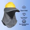 Mesh Safety Helmet Sunshade Breathable Neck Protection Sun Shield  for Construction Workers