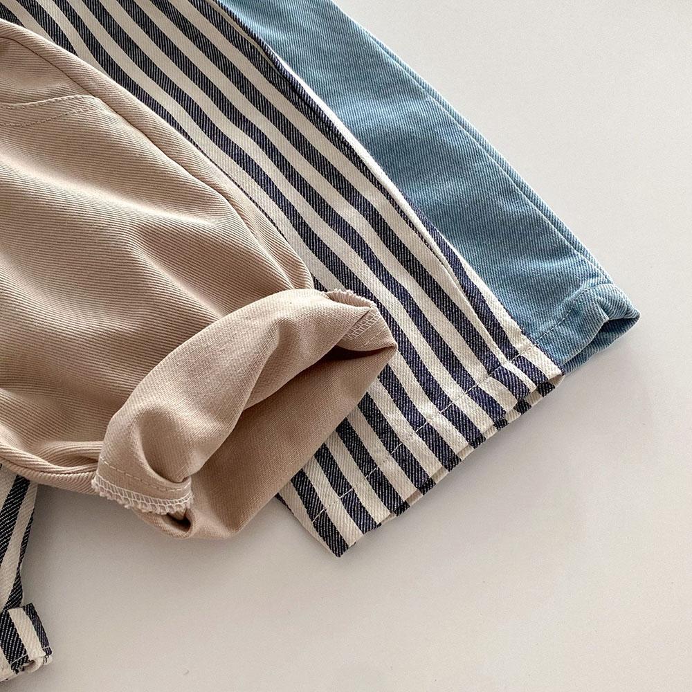 Children's Patch Casual Pants 1-5 Years Old Children's Clothing Boys' Fashion Striped Pants