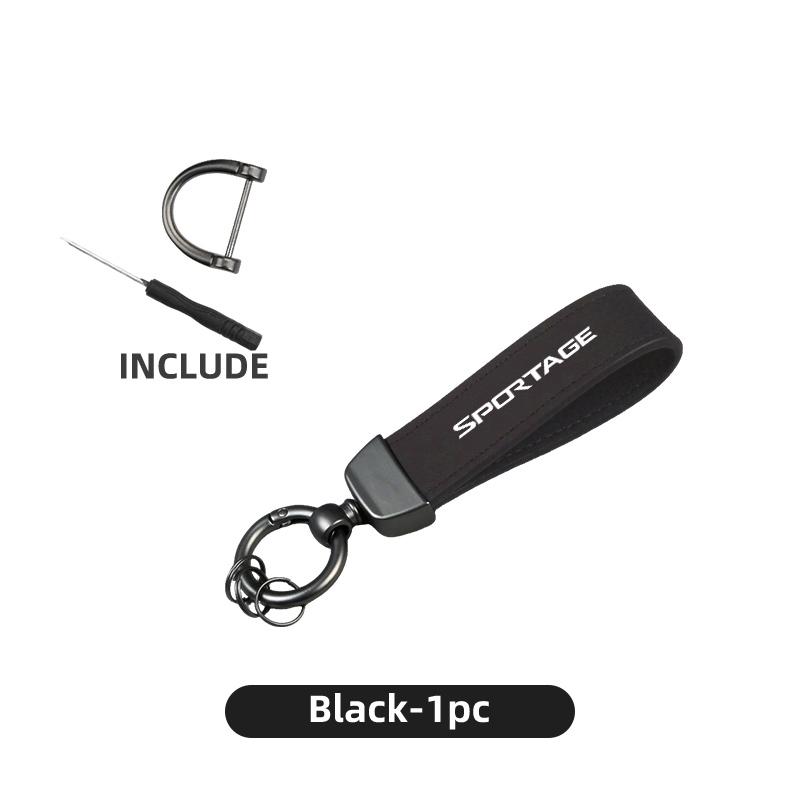 DDMS8 For KIA Leather Car Badge Keychain Shield Buckle Key Strap Accessory Sportage Rio K5 K2 Optima Cerato Proceed Venga Sedona