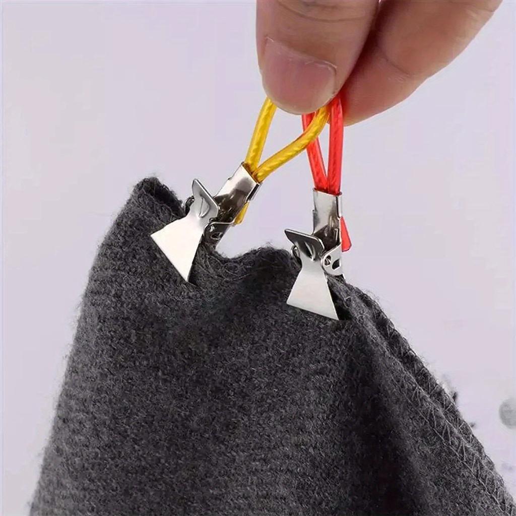 5Pcs Towel Hanging Clips Metal Clip On Hooks Loops Hand Towel Hangers Hanging Clothes Pegs Kitchen Bathroom Organizer