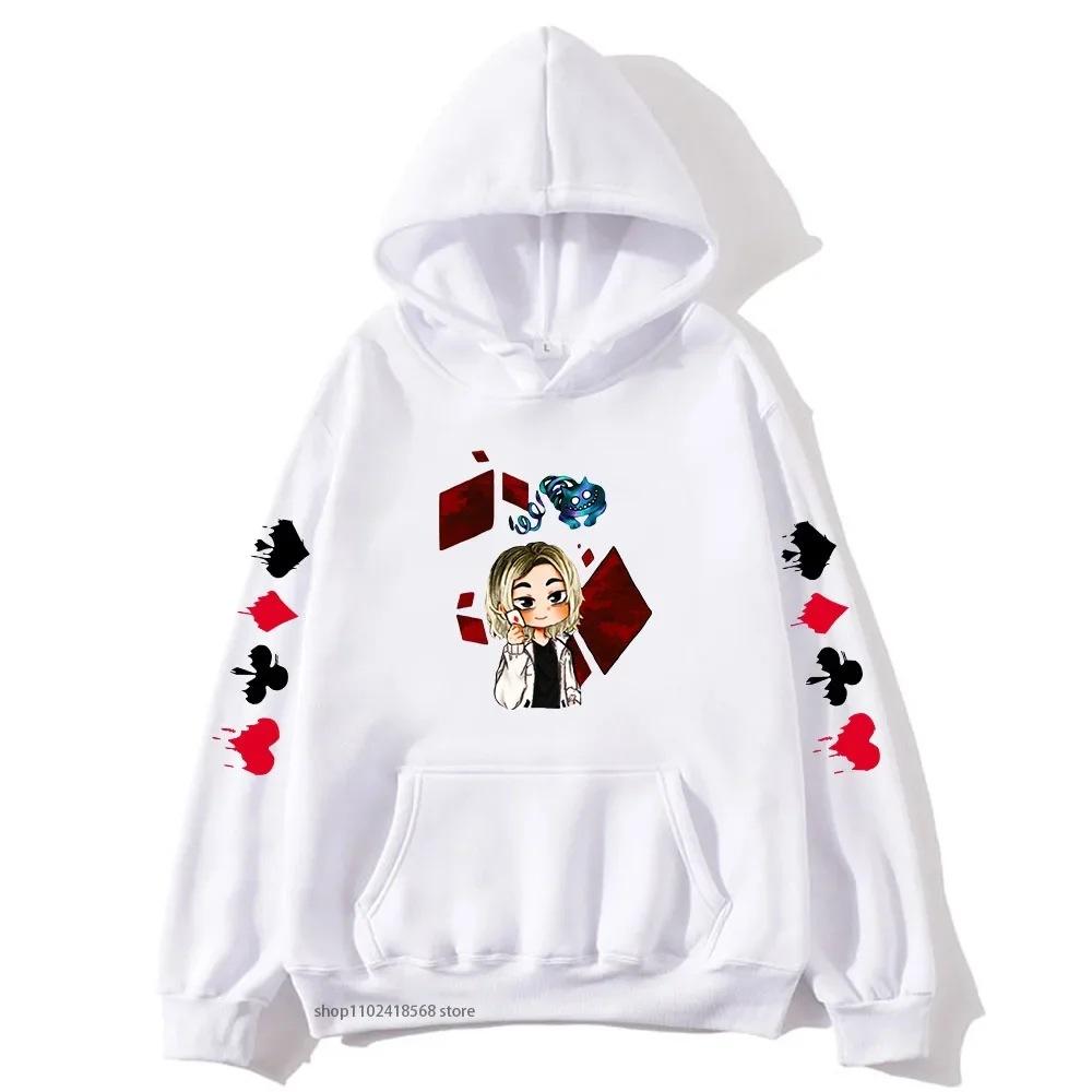 Cute Chishiya Hoodie Alice In Borderland Graphic Sweatshirts Autumn Winter Fleece Streetwear Tops