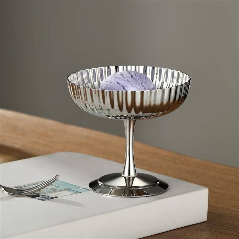 Edelstahl Dessertschale Doppellagig Isoliert Für Eis Sorbet Mousse Geschirr Dekoration