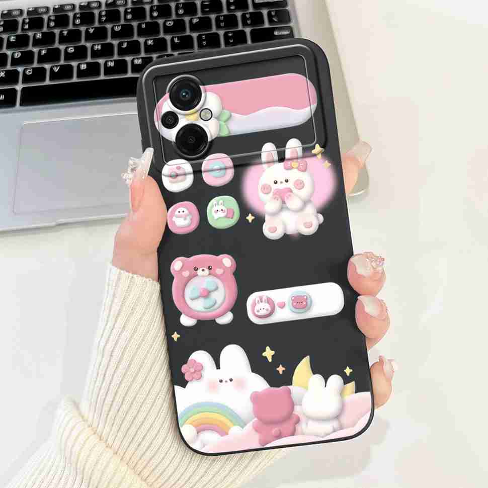 For Xiaomi Poco M5 4G Case Fashion Painting Flower Soft Silicone Back Cover For Xiaomi PocoM5 POCO M5 4G Shockproof Phone Cases