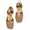 Spot French Retro Gold Hollow Mesh Silver Beautiful Bag Head Sandals Female Summer Fairy Shoes Empty Single Shoes