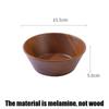 Durable Melamine Wood Grain Ramen Bowl Japanese Style Simulation Deepened Rice Bowl Large Capacity Salad Dish Kitchen Tableware