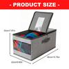 Hat Storage Case with Side Handle and Clear Lid, Closet Shelf Storage Bin for Baseball Hat Use, Enclosed Design for Daily Dust Cover