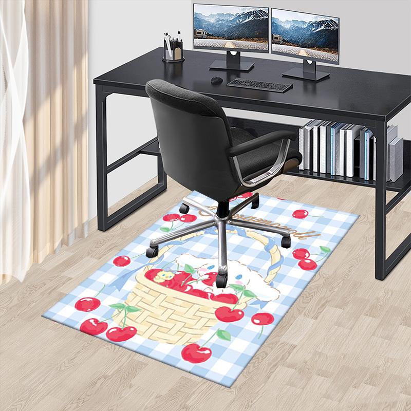 

Cinnamoroll Anime Cartoon Design Chair Mat Non-Slip Carpet for Office Home Decoration Living Room Bedroom Game Room Dormitory Gift All Seasons Univers 60cm by 90cm