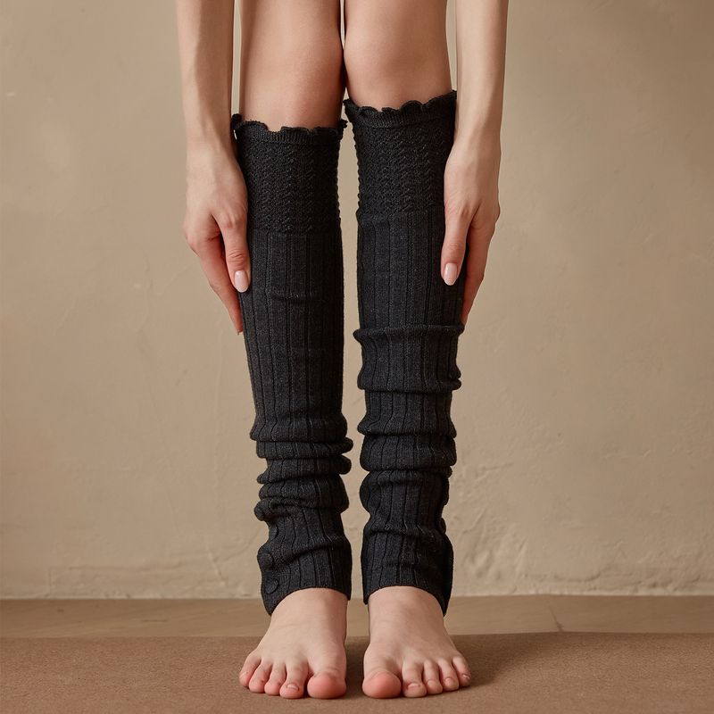 

2025 Fall and Winter New Arrival Yoga Jumpsuit Sports Blouse Idle Style Yoga Bodysuit Fitness Pilates Women Carbon black sock cover L