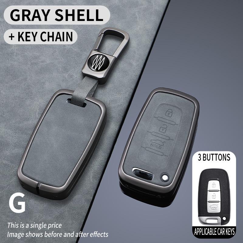 Premium-Schlüsselhülle für Beijing Hyundai: Passt für Langdong, IX35, Verna, Elantra, i30, Sonata 8 - Luxus-Accessoire für Herren