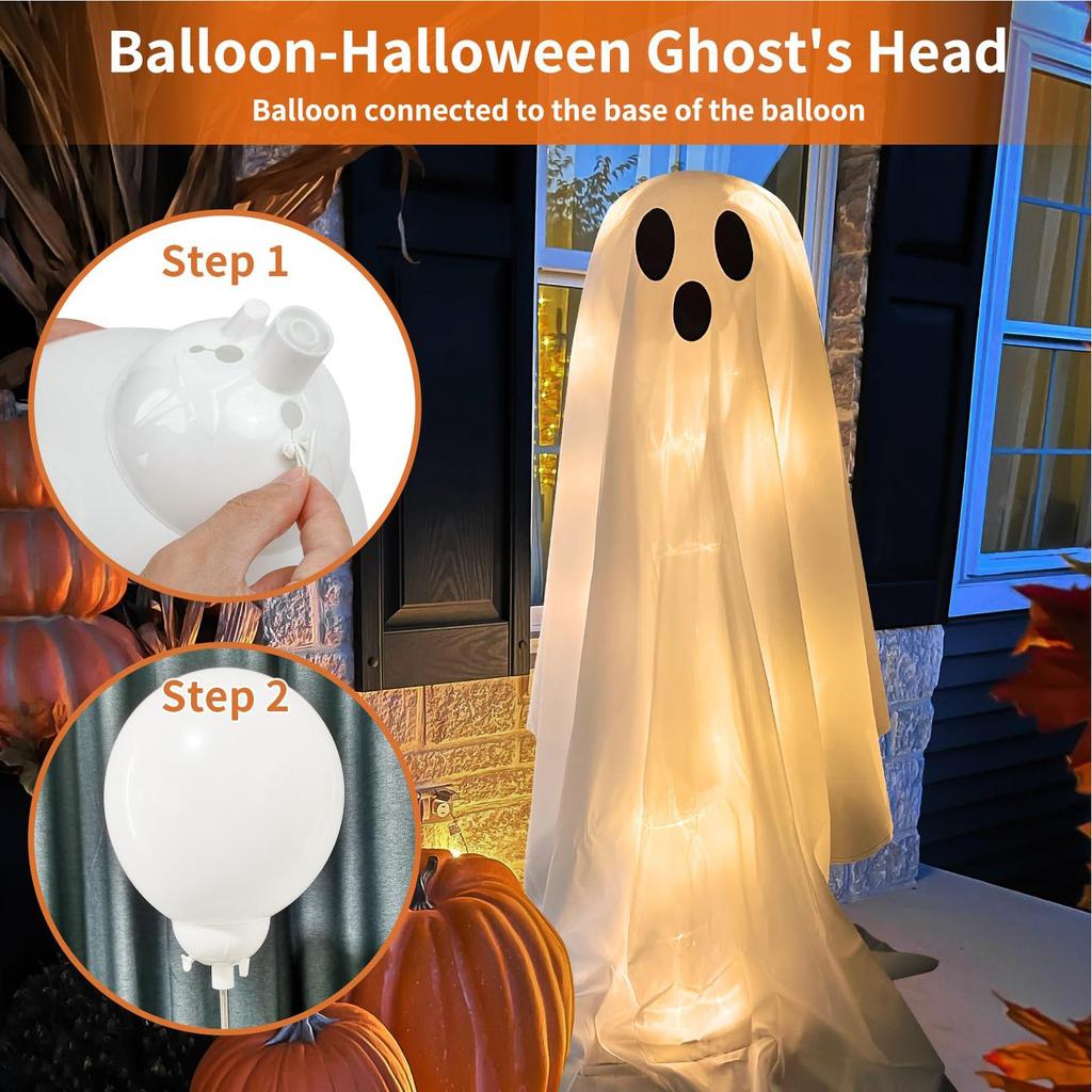 Spooky Halloween Ghost Decor Halloween Decorations Outdoor Outdoor Porch Decor for Pathway Front Door Yard Garden Lawn Backyard