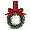Weihnachts-Mini-Kranz Schrank Fenster Hängende Dekorationen mit Roter Schleife und Früchten für Partydekoration Kranz Türdekoration