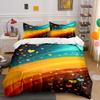 Hearts with Colorful Gradients. Bedding Sets Duvet Cover Sets Duvet Covers Pillowcases(1* Duvet Cover 2* Pillowcases Without Duvet Insert)