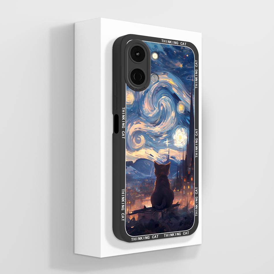 For Tecno Spark Go 3 / Pop 20 Case Creative Design Lightweight Phone Funda For Tecno SparkGo3 / POP20 Soft Liquid Silicone Shell