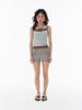 Igseupaieodeugeol Rivet Micro Shorts Moss Gray