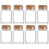 30ml Glass Bottles with Cork Stoppers, Tiny Glass Vials Corks Jars Mini Glass Bottles Small Decorative Bottle Art Crafts Storage